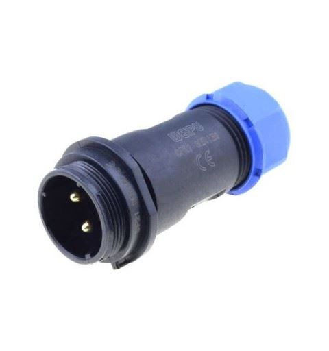 WEIPU SP2111/P12II-1N Male Connector 12 Poles 5A Ring 7-12mm. solder