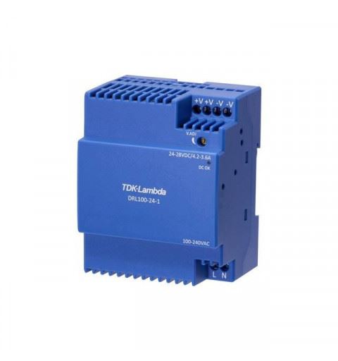 TDK-Lambda DRL100-24-1 Alimentatore Din-Rail 100Watt 24Vdc 4,2Amp