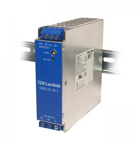 TDK-Lambda DRB120-24-1 Power Supply Din Rail 120W 24Vdc