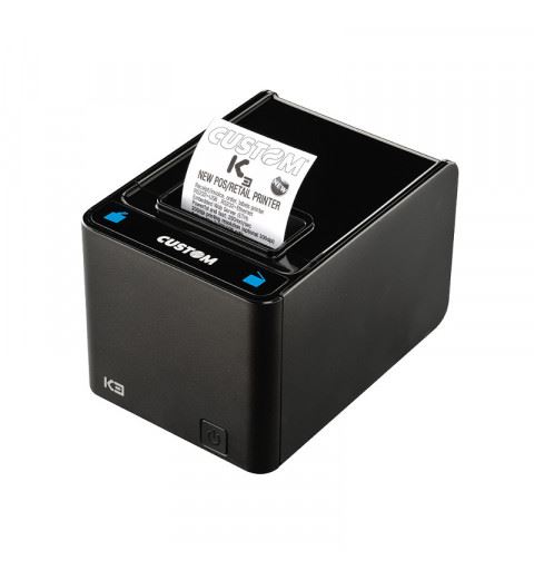 Custom K3 Stampante Termica POS WIFI/ ETH/ USB/ RS232 colore Nero