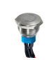 APEM AV9222F1020840K Security Pushbutton Ø19mm stainless steel red/green 24Vdc No/Nc IP67 wires