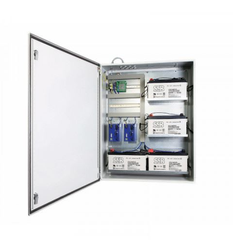J.Schneider NBPG0901G01002 AKKUTEC 2412P VdS Cabinet 24Vdc 12A Without Batteries