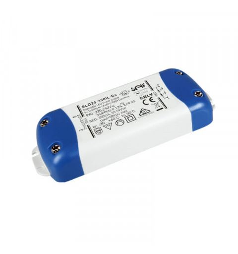 Self SLD20-350IL-Es Alimentatore LED Corrente costante 20watt 30-54Vdc 350mA IP20 Taglio di Fase