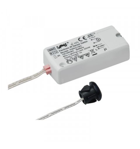 Self Electronics HZK218C Line Voltage IR Motion Sensor Switch On/Off100-240watt 100-240Vac 1A IP20