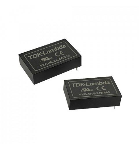 TDK-Lambda PXG-M15-24WD12 Convertitore DC/DC Medicale 15watt 12Vdc; -12Vdc; 0,625A; -0,625A