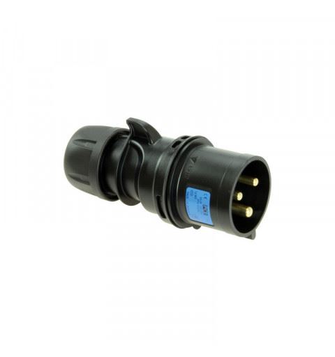 PCE 013-6ttx Spina 16A 3P 6h IP44 black TT SHARK