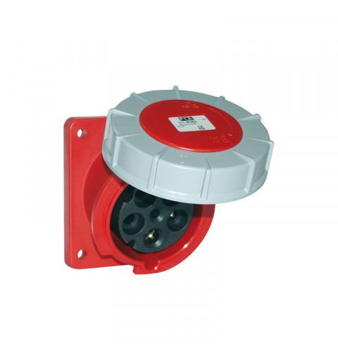 PCE 433-6fd Flanged socket sloping 63A 3P 6h IP67 POWER TWIST