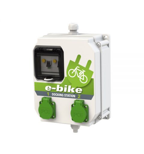 PCE 9013024 Stazione di ricarica per e-bike 2xSK-sockets 16A 250V Murau IP54