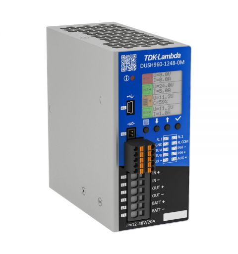 TDK-Lambda DUSH960-1248-0M Gruppo di continuità DC 960W 20A 12-48Vdc, 1.5" colour LCD + push buttons