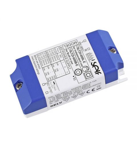 Self SLT25-600IL-E Alimentatore LED Corrente costante 25watt 27-42Vdc 250 a 600mA IP20
